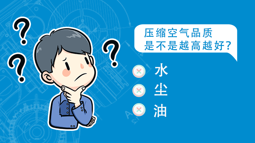 壓縮空氣品質是不是越高越好？